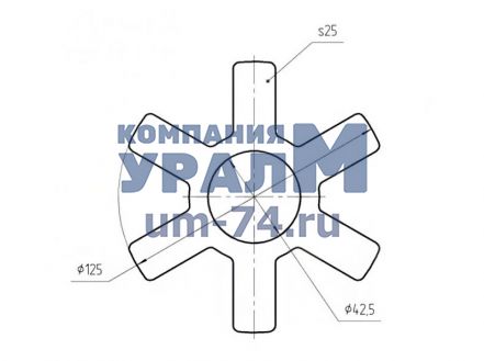 Чертеж Звездочка КС-4572.26.006